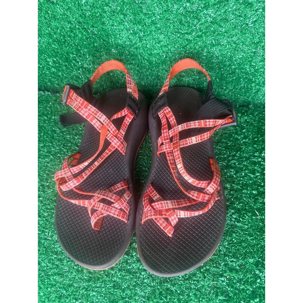 Chaco ZX/2 Cloud Classic Sport Sandals Buckle Double Strap Orange Women's US 9 - Picture 2 of 7